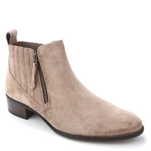 PAUL GREEN🍂🍁Natalie Taupe suede leather booties 7.5